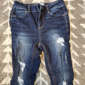 High rise butt jeans